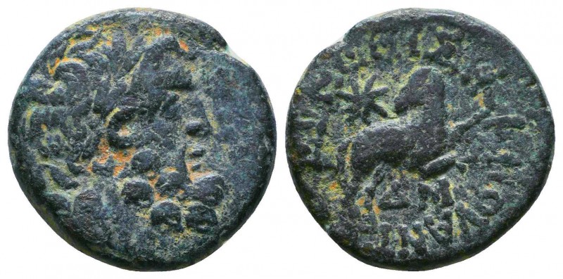 ASIEN, SYRIEN, SELEUCIS ET PIERIA., ANTIOCHIA.
AE-20 mm. 1. Jh. Zeuskopf r. Rs:...
