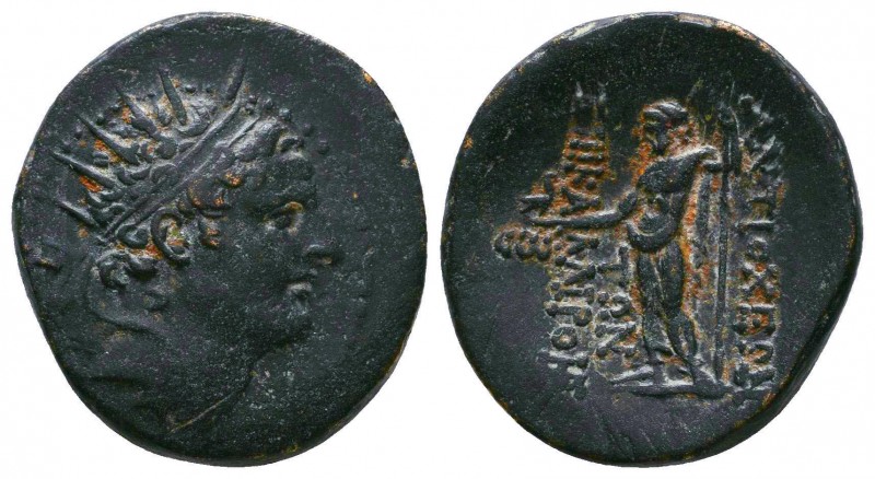 Seleukid Kingdom. Antiochos IV Epiphanes. 175-164 B.C. AE . Antioch mint, ca. 17...