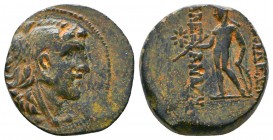 Seleukid Kingdom. Antioch on the Orontes. Alexander I Balas 152-145 BC.
Serrate AE
Diademed head of Alexander I right / [Β]ΑΣΙΛΕΩΣ ΑΛΕΞΑΝΔΡΟΥ, Athen...