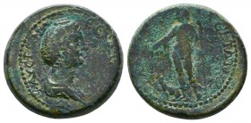 Diva Faustina I (wife of A. Pius) Æ . Rome, after AD 141.
Reference:
Condition: Very Fine

Weight: 6.2 gr
Diameter: 19 mm