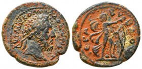Phoenicia, Byblos, Commodus AE. 180-192 AD.

Condition: Very Fine

Weight: 11.7 gr
Diameter: 26 mm
