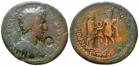CILICIA. Hierapolis-Castabala. Commodus (177-192). Ae. Medalic Style.
Obv: ΑVΤ Κ Μ ΑV ΑΝ ΚΟΜΟΔΟС ƐVΤVΧΗС.
Laureate, draped and cuirassed bust right....