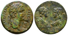 Domitianus 81-96 AD - Bronze of Flaviopolis in Cilicia, 89-90 AD, AE.

Condition: Very Fine

Weight: 10.3 gr
Diameter: 25 mm