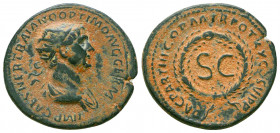 Trajan (98-117 AD). Æ. Syria, Seleucis and Pieria, Antioch. Struck AD 116-117.
Reference:Howgego 378.
Condition: Very Fine

Weight: 6.4 gr
Diameter: 2...