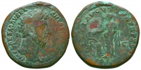 Marcus Aurelius AD 161-180. Struck AD 171.. Rome Sestertius Æ.
Reference:RIC 1216.
Condition: Very Fine

Weight: 27.6 gr
Diameter: 33 mm
