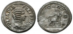 Julia Domna. Augusta, A.D. 193-217. AR denarius.
Reference:RSC 170
Condition: Very Fine

Weight: 3.2 gr
Diameter: 19 mm