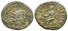 Roman Imperial Coins, Trebonianus Gallus . AR Antoninian . 251-253 AD.
Reference:
Condition: Very Fine

Weight: 3.5 gr
Diameter: 21 mm