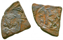 Constans II., 641 - 668 AD. AE Nummus. Syracuse mint.
Reference:DOC 184
Condition: Very Fine

Weight: 4.2 gr
Diameter: 20 mm