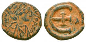 Byzantine
JUSTINIAN I (527-565). Pentanummium. Constantinople. AE
Reference:
Condition: Very Fine

Weight: 1.9 gr
Diameter: 14 mm