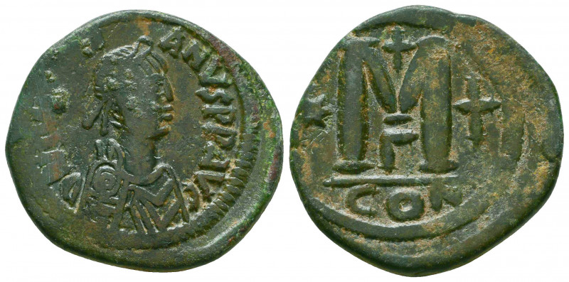Anastasius I. 491-518. AE follis. Constantinople mint, struck 512-517.
Reference...