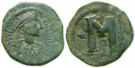 Justinian I (527-565), Rome, Follis, AE.
Reference:
Condition: Very Fine

Weight: 14.5 gr
Diameter: 30 mm