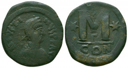 Justinian I (527-565), Rome, Follis, AE.
Reference:
Condition: Very Fine

Weight: 17.4 gr
Diameter: 32 mm