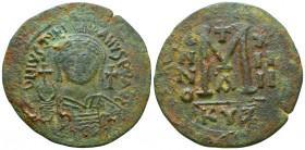 BYZANTINE EMPIRE. Justinian I, 527-565 AD. AE Follis of Kyzicus.
Reference:
Condition: Very Fine

Weight: 20.8 gr
Diameter: 42 mm