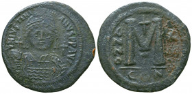 BYZANTINE EMPIRE. Justinian I, 527-565 AD. AE Follis of Constantinople.
Reference:
Condition: Very Fine

Weight: 20.2 gr
Diameter: 39 mm
