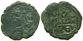 Byzantine
Heraclius, with Heraclius Constantine (610-641) AE Follis Nicomedia, 612-614.
Reference:DOC 158-159
Condition: Very Fine

Weight: 11.7 gr
Di...