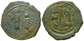 Byzantine
Heraclius, with Heraclius Constantine (610-641) AE Follis Nicomedia, 612-614.
Reference:DOC 158-159
Condition: Very Fine

Weight: 11.2 gr
Di...