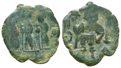 Byzantine Coinage, Constantinople. Constans II AE follis.
Reference:Seaby BC pg.211.
Condition: Very Fine

Weight: 3.4 gr
Diameter: 20 mm