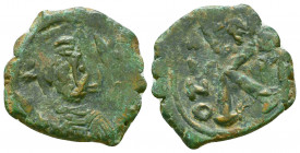 Byzantine Coins, Half follis AE.
Reference:
Condition: Very Fine

Weight: 4.6 gr
Diameter: 20 mm