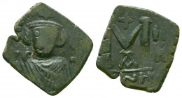Follis, Nicomedia, 587-588. AE.
Reference:
Condition: Very Fine

Weight: 3.5 gr
Diameter: 17 mm