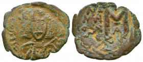 Tiberius III Apsimar (AD 698-705). AE follis. VF, overstruck.
Reference:
Condition: Very Fine

Weight: 2.7 gr
Diameter: 25 mm