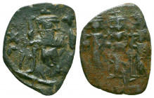 Constantinople, Heraclius AE follis.
Reference:
Condition: Very Fine

Weight: 2.1 gr
Diameter: 21 mm