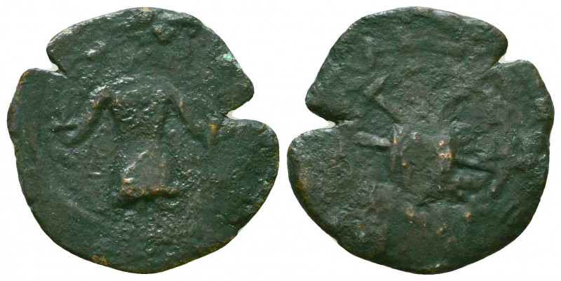 CRUSADER COINS. Coins Of The Crusades. Edessa. Edessa, Baldwin II, Æ Follis.
Ref...