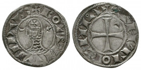 CRUSADERS. Antioch. Bohémond III, 1163-1201. Denier.
Reference:CCS 66a.
Condition: Very Fine

Weight: 1.0 gr
Diameter: 18 mm