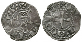 CRUSADERS. Antioch. Bohémond III, 1163-1201. Denier.
Reference:CCS 66a.
Condition: Very Fine

Weight: 1.0 gr
Diameter: 17 mm