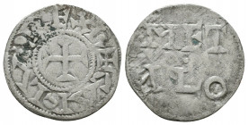 Medieval, France-Allemagne. Anonym, Denier.
Reference:
Condition: Very Fine

Weight: 0.7 gr
Diameter: 20 mm