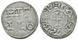 Medieval, France-Allemagne. Anonym, Denier.
Reference:
Condition: Very Fine

Weight: 1.0 gr
Diameter: 21 mm