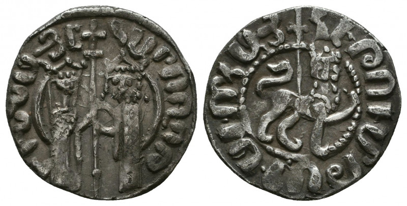 Armenian Kingdom, Cilician Armenia. Hetoum I. 1226-1270. AR tram. Zabel and Heto...