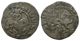 Armenia, Gosdantin III AR Takvorin.Sis, AD 1344-1363.
Reference:Bedoukian 2066
Condition: Very Fine

Weight: 1.5 gr
Diameter: 17 mm