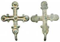Byzantine Bronze Cross,
Reference:
Condition: Very Fine

Weight: 4.5 gr
Diameter: 45 mm