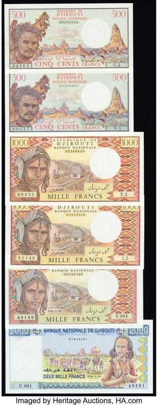 Djibouti Group Lot of 6 Examples Crisp Uncirculated. 

HID09801242017

© 2020 He...