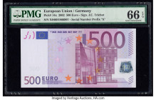 European Union Central Bank, Germany 500 Euro 2002 Pick 14x PMG Gem Uncirculated 66 EPQ. 

HID09801242017

© 2020 Heritage Auctions | All Rights Reser...