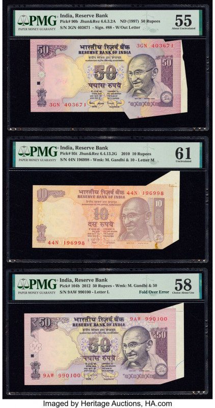 Error Examples India Reserve Bank of India 50; 10; 50 Rupees ND (1997); 2010; 20...