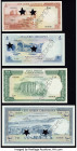 Lebanon Group Lot of 4 Specimen Crisp Uncirculated. Roulette Specimen punch on all examples and two star hole punches on 3 examples.

HID09801242017

...