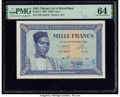 Mali Banque de la Republique du Mali 1000 Francs 22.9.1960 Pick 4 PMG Choice Uncirculated 64. 

HID09801242017

© 2020 Heritage Auctions | All Rights ...