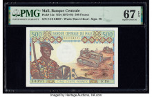 Mali Banque Centrale du Mali 500 Francs ND (1973-84) Pick 12e PMG Superb Gem Unc 67 EPQ. 

HID09801242017

© 2020 Heritage Auctions | All Rights Reser...