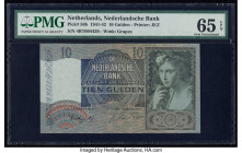 Netherlands Netherlands Bank 10 Gulden 10.4.1942 Pick 56b PMG Gem Uncirculated 65 EPQ. 

HID09801242017

© 2020 Heritage Auctions | All Rights Reserve...