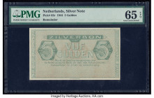 Netherlands Silver Note 5 Gulden 1944 Pick 63r Remainder PMG Gem Uncirculated 65 EPQ. 

HID09801242017

© 2020 Heritage Auctions | All Rights Reserved...