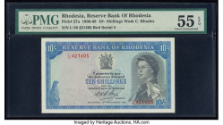 Rhodesia Reserve Bank of Rhodesia 10 Shillings 10.9.1968 Pick 27a PMG About Uncirculated 55 EPQ. 

HID09801242017

© 2020 Heritage Auctions | All Righ...