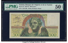 Tunisia Banque de l'Algerie 500 Francs 29.2.1952 Pick 28 PMG About Uncirculated 50 EPQ. 

HID09801242017

© 2020 Heritage Auctions | All Rights Reserv...