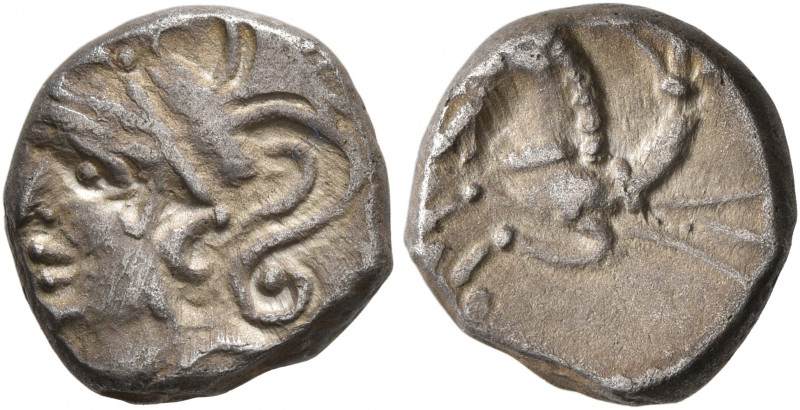 SOUTHERN GAUL. Allobroges. Circa 100-75 BC. Drachm (Bronze, 12 mm, 2.28 g, 12 h)...