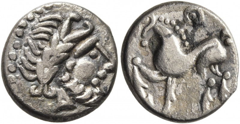 MIDDLE DANUBE. Uncertain tribe. 2nd-1st centuries BC. Drachm (Silver, 15 mm, 2.1...