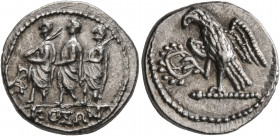 SKYTHIA. Geto-Dacians. Koson, mid 1st century BC. Drachm (Silver, 19 mm, 4.28 g, 10 h), Olbia. KOΣΩN Roman consul accompanied by two lictors advancing...