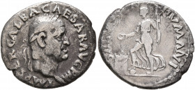 Galba, 68-69. Denarius (Silver, 19 mm, 3.00 g, 6 h), Rome, circa July 68-January 69. IMP SER GALBA CAESAR AVG P M Laureate head of Galba to right. Rev...
