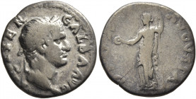 Galba, 68-69. Denarius (Silver, 17 mm, 2.93 g, 6 h), Rome, circa July 68-January 69. IMP SER GALBA AVG Laureate head of Galba to right. Rev. DIVA AVGV...