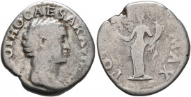 Otho, 69. Denarius (Silver, 18 mm, 2.94 g, 5 h), Rome, 15 January-16 April 69. [IMP] OTHO CAESAR AVG [TR P] Bare head of Otho to right. Rev. PON[T] MA...