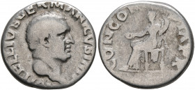Vitellius, 69. Denarius (Silver, 18 mm, 3.15 g, 5 h), Rome, late April-20 December 69. A VITELLIVS GERMANICVS IMP Bare head of Vitellius to right. Rev...